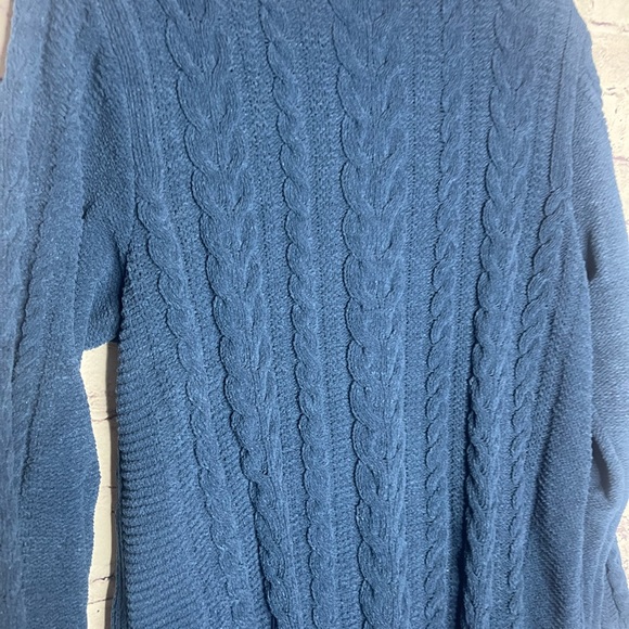 Medium petite JJILL blue knit long sleeve sweater - Picture 4 of 5